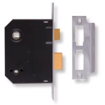 Union - J2294-CH-2.50 2294 Mortice Bathroom Lock Chrome Finish 63mm 2.5in Box UNNJ2294CH25