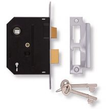 Union - 2295 2 Lever Mortice Sashlock Chrome Finish 76Mm 3In Visi