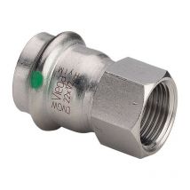 Viega 2312 Manicotto Misto Femmina/Femmina Ø15X3/4'Femmina In Inox a Pressare - 436582