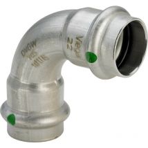 2316 Curva 90° Femmina/Femmina Ø54 In Inox a Pressare - 435691 - Viega
