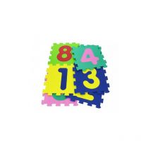 Mediawave Store - 232026 Tapis puzzle coloré chiffres 10 pièces 29,5 x 29,5 x 8 cm coloré