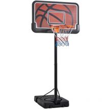 Yaheetech - 233 bis 308 cm höhenverstellbarer Basketballständer Mobiles Basketballsystem für den Innen- oder Außenbereich Basketballkorb kann mit