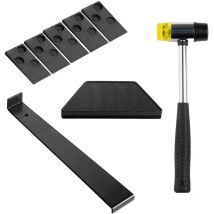 23pc Laminate Wood Floor Fitting Installation Kit Spacers Mallet Tapping Block