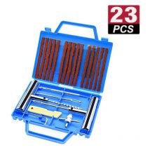23pcs Kits de réparation de pneus, Outils de réparation de pneus Lourds et Ensembles de réparation de pneus pour Voitures, Motos, camions, vtt,