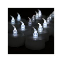 24 Bougies à Led Blanche Effet Flamme
