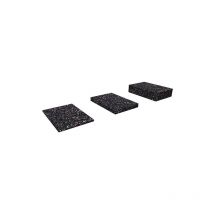 Fischer - 24 cales de réhausse caoutchouc fta-up 70 x 70 x 10 mm, protection idéale des lambourdes contre l'humidité