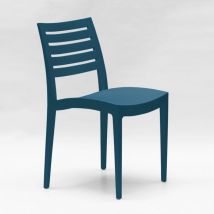24 Chaises Firenze Grand Soleil polypropylène restaurant promo offre stock - Bleu Foncé