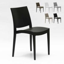 Lot De 24 Chaises Trieste Grand Soleil Polypropylène Restaurant Promotion Offre - Noir