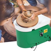 Rosvola - 24 cm 350 Watt Elektrische Tpferscheibe Maschine Unabhngige Fupedale Keramik Arbeit Ton Kunsthandwerk diy Ton Werkzeug