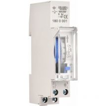 24 heures minuterie mécanique 15 minutes minuterie minimale montage sur rail batterie intégrée, sul180a ac220 - 240V gris - sul180a ac220 - 240V gris