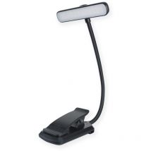 Coocheer - 24 LED-Leselicht, wiederaufladbare Clip-on-Leselampe, Augenschutz, stufenloses Dimmen, 3 Lichtfarben, 360° flexibler Hals, langlebig und