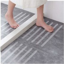 24 Pièces Autocollants Antidérapants Autocollants de Douche Bandes de Sécurité pour le Bain Bandes Antidérapantes Auto-Adhésives Transparentes