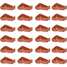 Pieds De Pot De Fleurs Triangulaires 24 Pièces – Supports Stables En Plastique Pour Intérieur Et Extérieur – Hauteur 7 Cm, Largeur 5,5 Cm