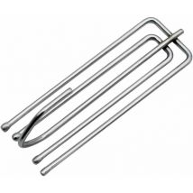 24 Pieces Stainless Steel Curtain Claw Hooks Thick Curtain Hooks for Pleated Curtain and Heavy Door Curtain Groofoo