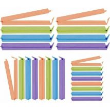 24 Pièces Clips d'Étanchéité Alimentaire, Clip Fermeture Cuisine, Clips pour Sachet, Pince Alimentaire Plastique, Pince Sachet Cuisine, Couleurs
