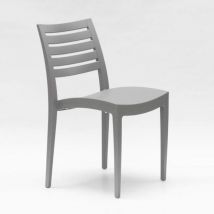 24 Sedie Firenze Grand Soleil polipropilene ristorante offerta stock Colore: Grigio