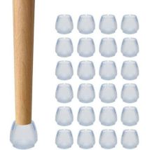24-teilige Stuhlkappe, Stuhlbeinschutz, Stuhlbeinkappe, runde Stuhlbeinkappe, verhindert Kratzgeräusche, für Tische, Stühle, Sofas und andere Möbel