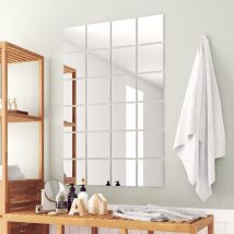 24-tlg. Spiegelfliesen-Set Quadratisch Glas CFW122807