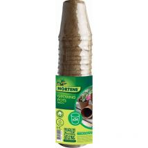 24 vasi per piantine 'Growing Pots' - 100% biodegradabile - d 6 cm Nortene