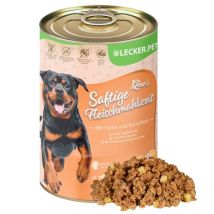 Lyra Pet - 12 X 400 G Lecker.pet Gino's Saftige Fleischmahlzeit Mit Huhn & Kartoffeln Hundefutter Nassfutter