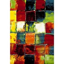 Unamourdetapis - Tapis salon et chambre 120x170 multicolore rectangle tissé motif géométrique belo 2