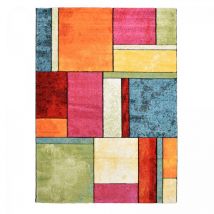 Unamourdetapis - Tapis salon et chambre 60x110 multicolore rectangle tissé motif géométrique geome