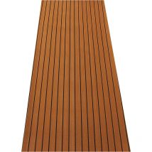 Kingso - 240X90Cm Tappetino per barche marine Eva Teak Tack Decking Sheet Colla per fogli di yacht 5mm