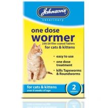 Johnsons - jvp Easy One Dose Wormer For Cats - pk 6 - 727400
