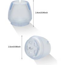 24Pcs Embout de Chaise, Protection Pied de Chaise, Bouchon Pied de Chaise, Bouchon Rond de Pied de Chaise, Eviter Les Bruits de Rayures, pour Aux