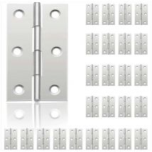 Csparkv - 24Pcs Petit Charnières pour Portes, Charnière Inox, diy Charnières de Portes pour Porte Placard Charnière Piano Boîtes à bijoux La Maison