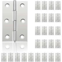 24Pcs Petit Charnières pour Portes, Charnière Inox, diy Charnières de Portes pour Porte Placard Charnière Piano Boîtes à bijoux La Maison Meubles