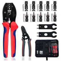 Crimping set compatible with solar cable connectors, 24 pieces - Ahlsen