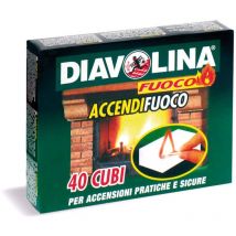 Diavolina - 24PZ accendifuoco 40 cubetti