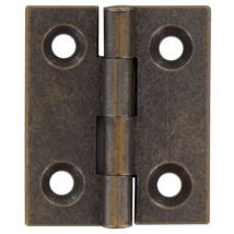 24PZ cerniera fresata piana oro bronzato GR.30X25