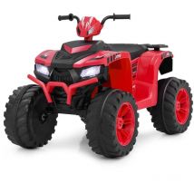 24V Voiture Électrique Enfant avec Musique & Lumières led Vitesse 2,8/5 km/h Charge 35kg pour 3-8 Ans Rouge CW9290 Maison Chic