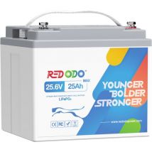Batterie au Lithium 24V25Ah rechargeable LiFePO4, bms 50A, Taux de Décharge 2C, 1280W, pour d'électricité pour les Outils électriques, Fauteuils