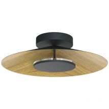 Inspired Mantra Orion Soffitto 55cm Rotondo, 24W led, 3000K, 1680lm, Legno/Nero, 3 anni di Garanzia