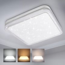 24W led Square Ceiling Light cct, 3000 Lumen