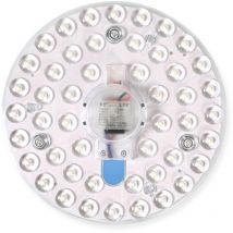 24W Module LED Plafonnier avec Aimants, Panneau Lumineux Circulaire à LED pour Ventilateur de Plafond Blanc Froid 6500K, LED Cercle Lumière Module