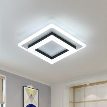 Goeco - Square led Ceiling Light 24W, Acrylic Ceiling Lamp, Modern led Ceiling Light Fixture for Living Room, Bedroom, Kitchen, Hallway 6000K