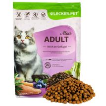 Lyra Pet - 2,5 kg de friandise.Pet Mia's Adult Volaille savoureuse Nourriture sèche pour chats Nourriture complète