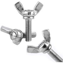 25 écrous à oreilles M6 25 mm - Vis à oreilles en acier inoxydable 304