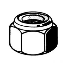 25 Ecrous Frein Hexagonaux M6 Acier Inoxydable A2