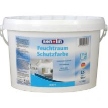 2,5 Liter Renolin Feuchtraumschutzfarbe Innenraum weiß hochdeckend