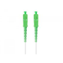 Cavo Patch In Fibra Ottica Lanberg Sm Sc/apc-sc/apc Simplex 3.0mm Lszh G657a2 Da 25 M, Colore Bianco.