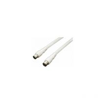 Electro Dh - 2,5 m Raccordement de l'antenne tv blanc 37.004/2.5/B/BP 8430552136995