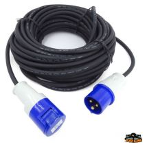 Tr.em. - Rallonge de quai 16A - 2.5 mm² prises males et femelles trem - 10 metres