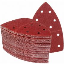 25 pièces 11 trous 105 x 152 mm grain 60 pour ponceuses multiples Feuilles Abrasives Papier Abrasif
