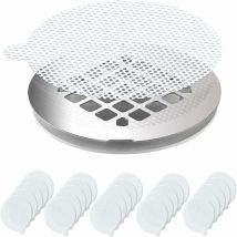 Ensoleille - 25 pièces filet de piège à cheveux autocollants jetables attrape-cheveux douche vidange attrape-cheveux net autocollants pour cuisine
