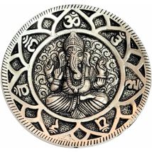 Supporto Incenso Ganesha – 12x12x1cm – Alluminio – Zen Et Ethnique
